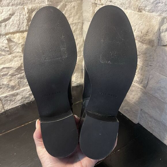 Cole Haan Holis Block Heel Leather Booties Size 6B Retail $140 - Picture 8 of 11